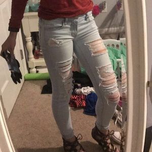 AEO Ripped Super Stretch Jegging